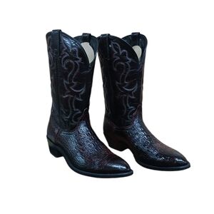 Laredo Black Cherry Western Cowboy Boots Size 10 1/2 EE